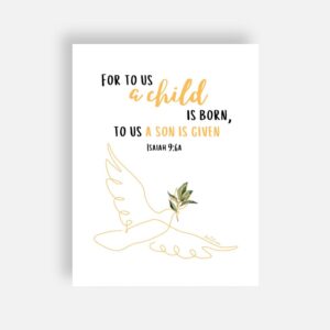 Isaiah 9:6a - 5+ Christmas Cards